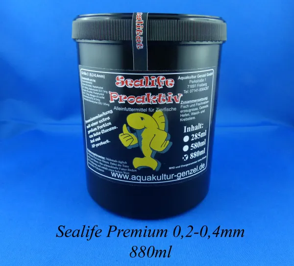 Sealife Proaktive Premiumf´ Aufzuchtfutter für Zierfische und Züchter in der 880ml Dose